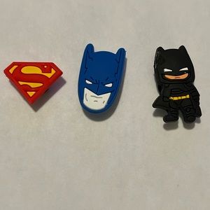 3 pack DC Character Shoe Charms for Crocs